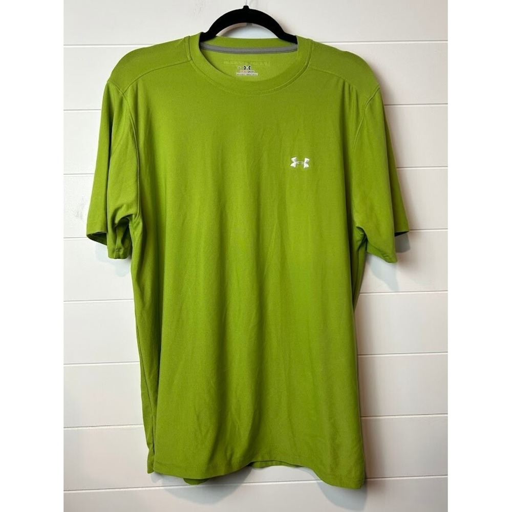 Under Armour Heat Gear Shirt Men's Medium‎ Green Active